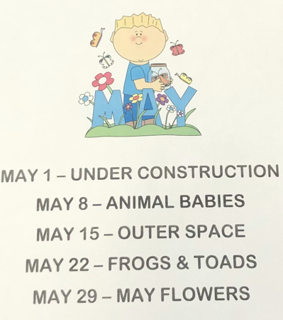 May Story Time Schedule